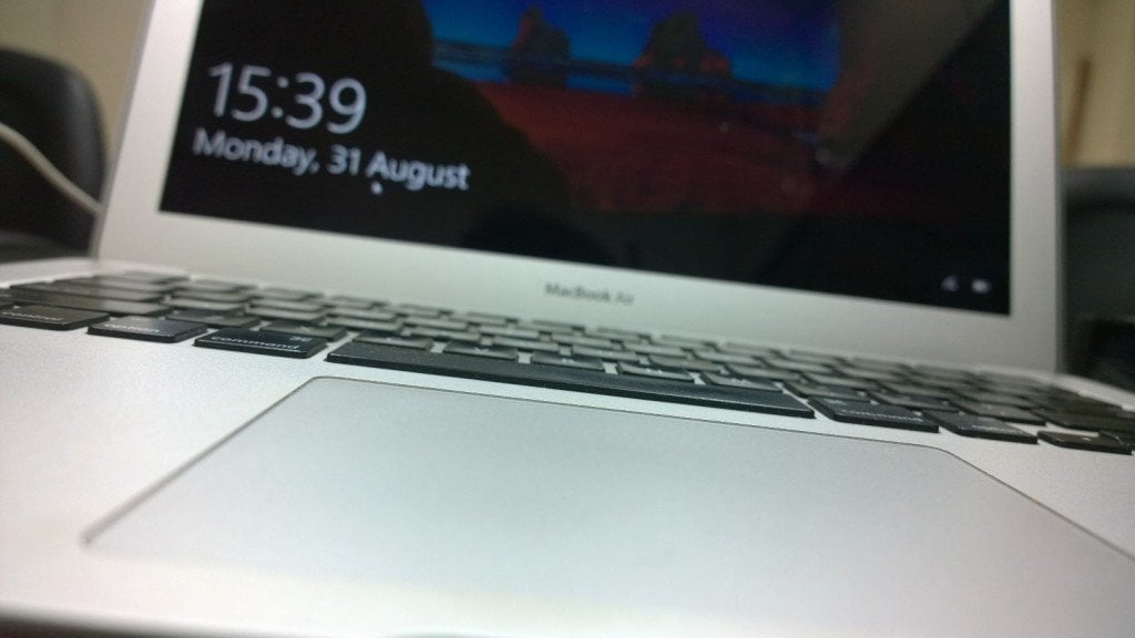 tap to click touchpad apple bootcamp windows 10