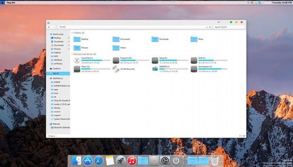 windows 10 theme for mac