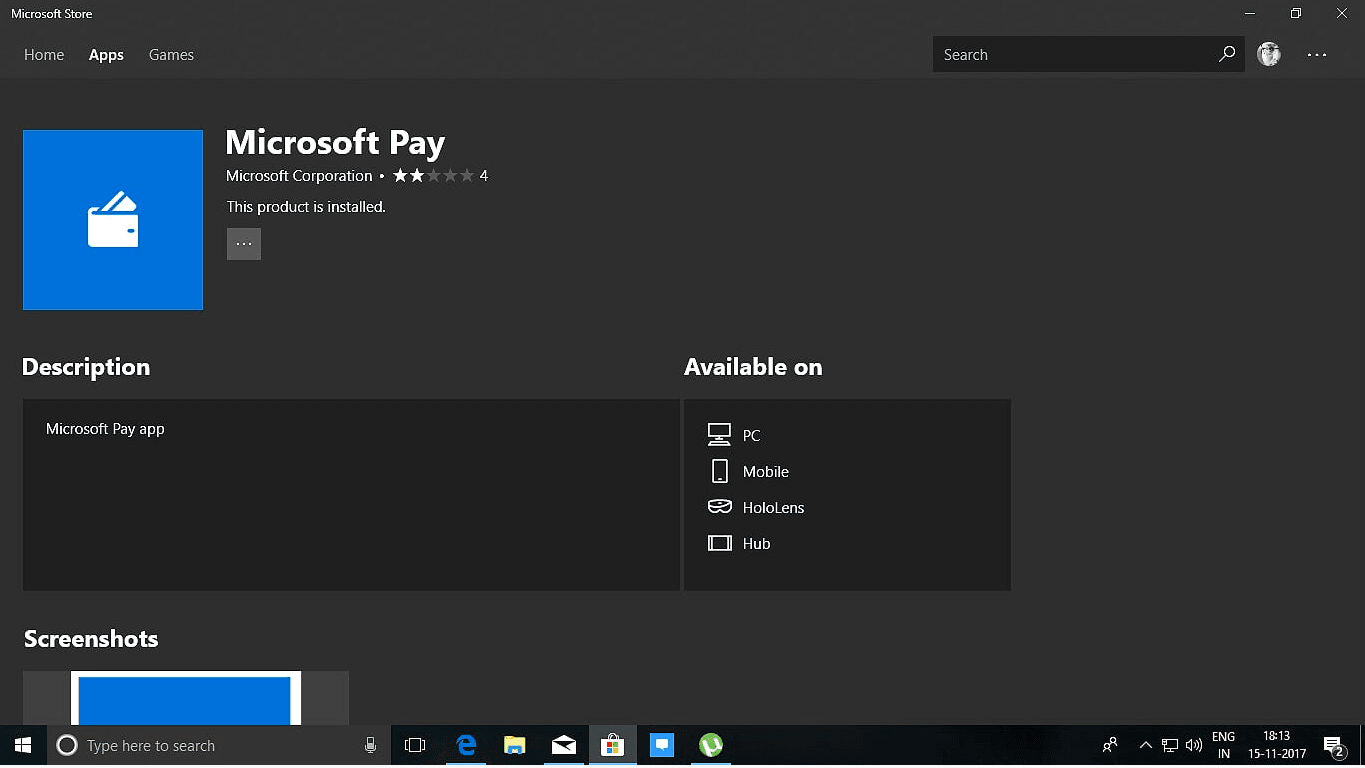 Microsoft rolls out microsoft pay for windows 10 pcs for seamless 