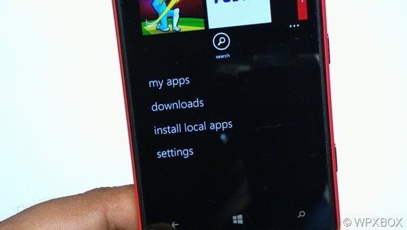 My Local Apps option in Windows Phone 8.1 Store