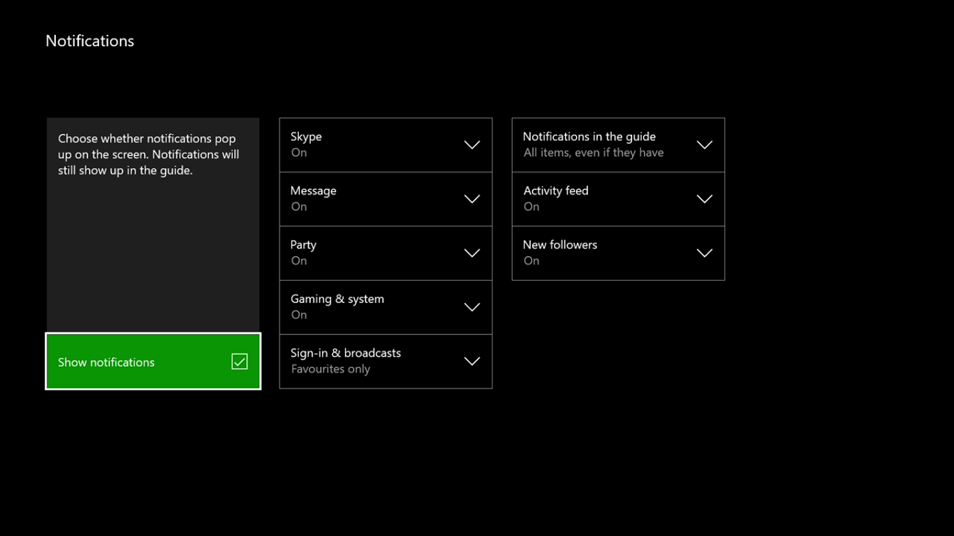 xbox app notifications not working windows 10