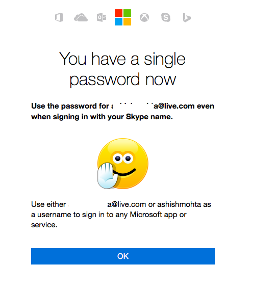 merge skype microsoft account