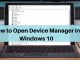 Open Device Manager Windows 11/10