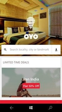 OYO Rooms Releases Official Windows Phone App