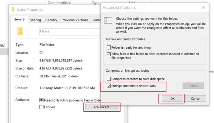 Windows Password Protect Folder