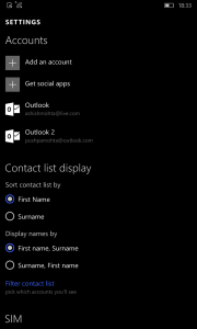 People App Windows 10 Mobile Features 1