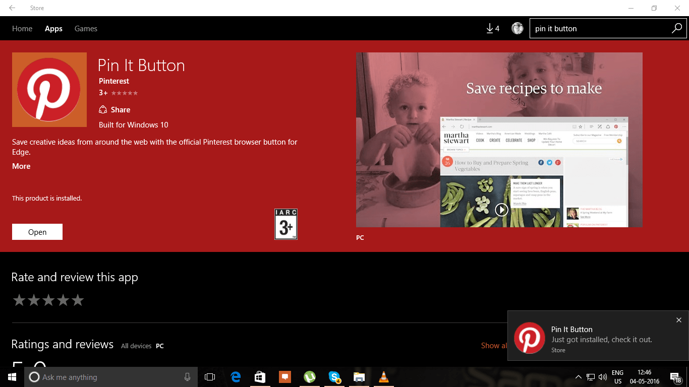 Download Pinterest Extension For Microsoft Edge