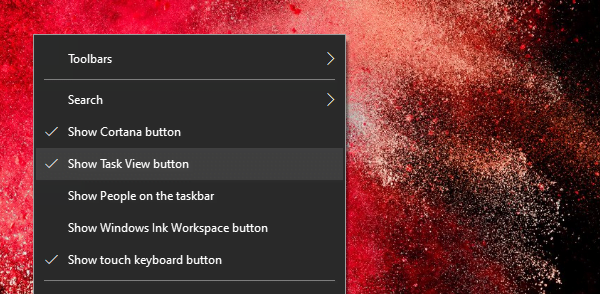 Remove Task View Windows 10