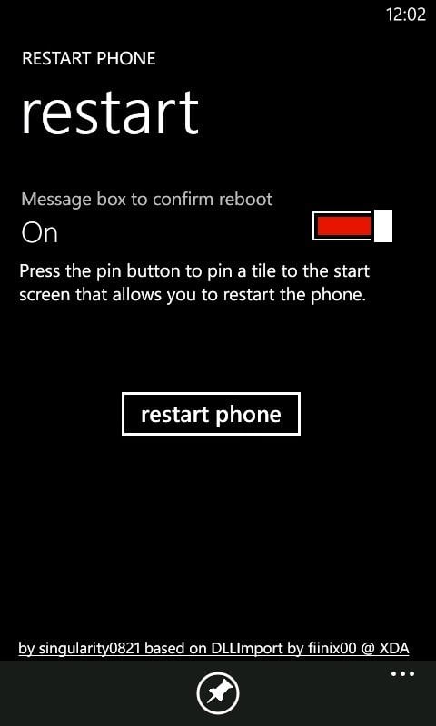 Restart Phone App