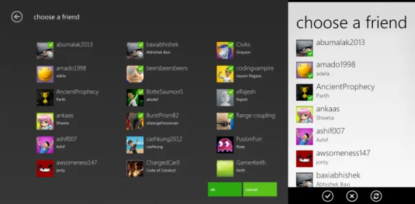 Select Multiple Gamertags on Xbox Send message