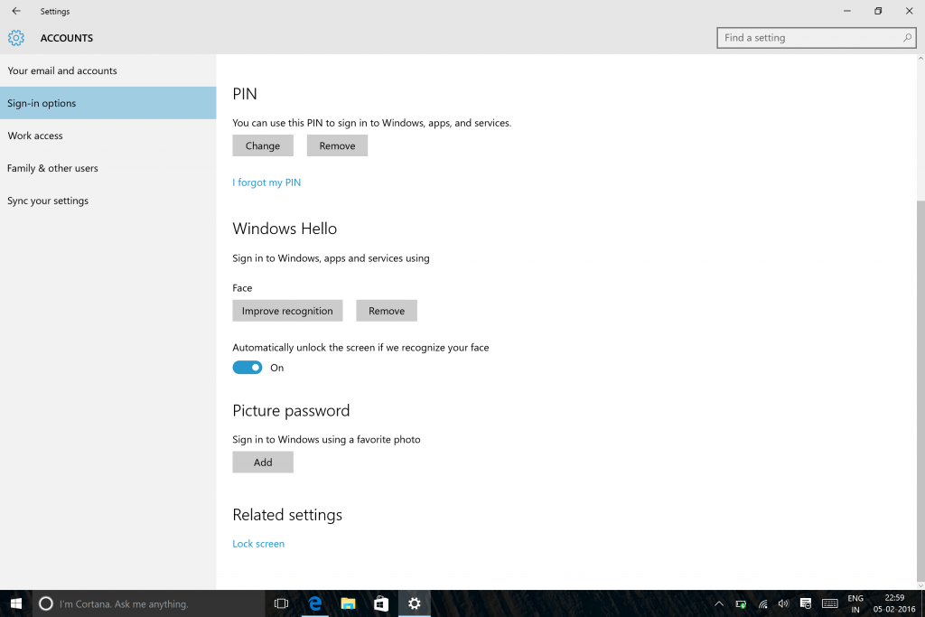 Surface Pro Windows Hello