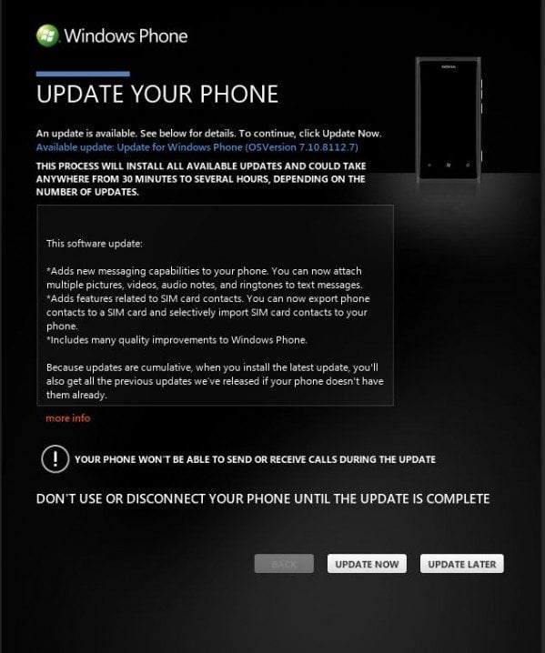 Tango Update Lumia 800