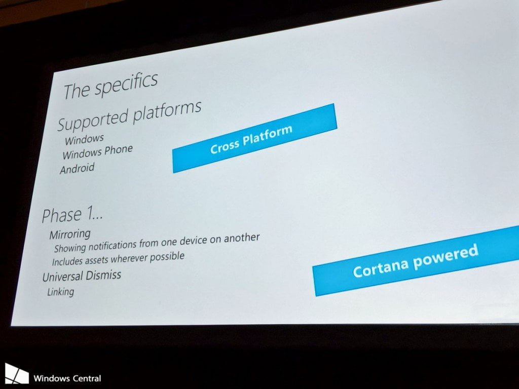 Universal Notifcation on Windows 10