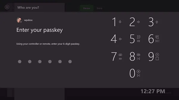 Setup Reset Xbox One Passkey