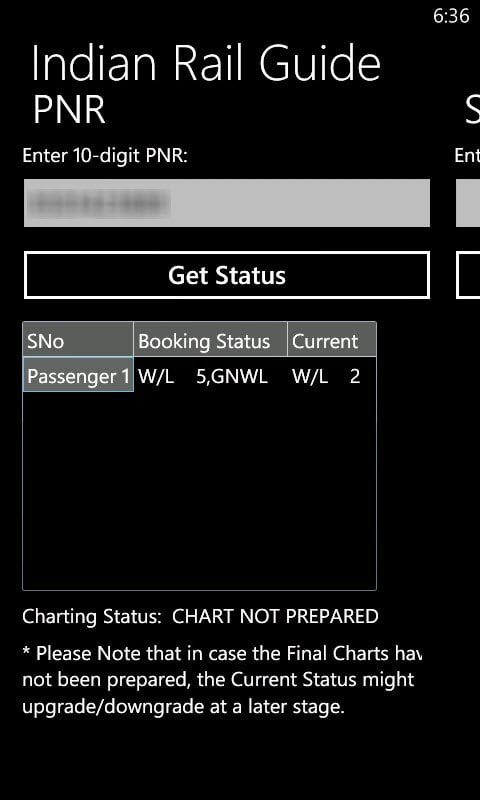 WP Ticket PNR Check