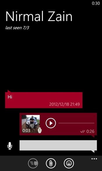 windows phone voice recording