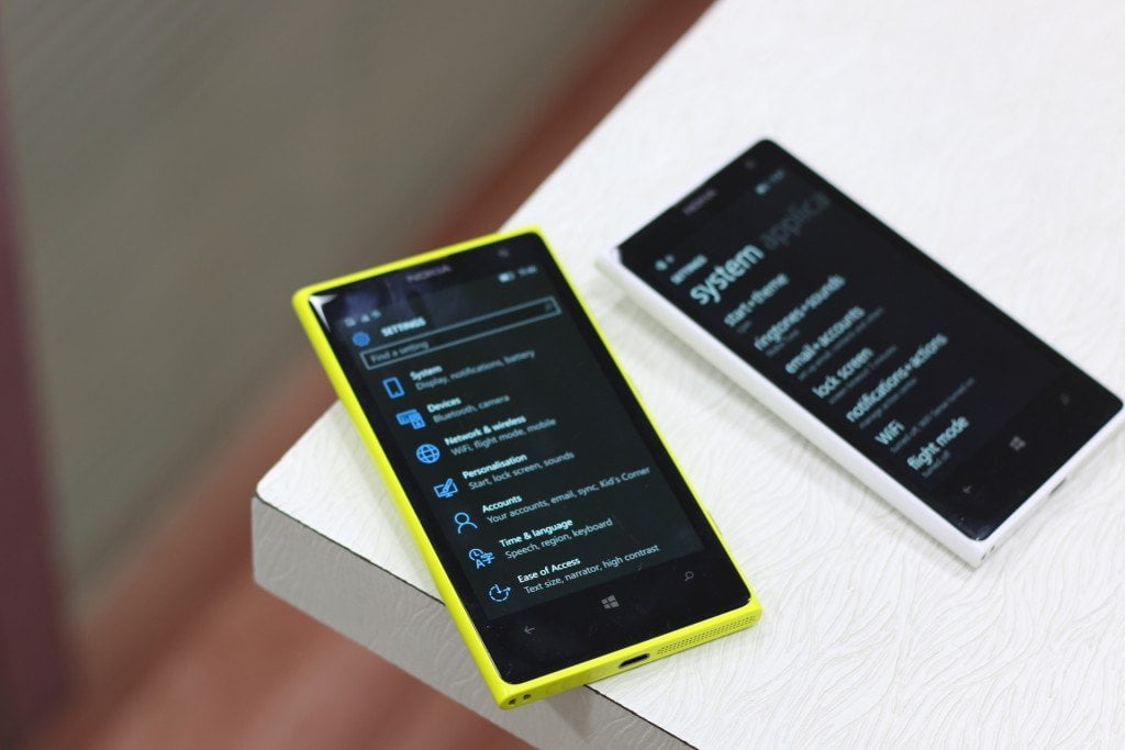 Windows 10 Mobile Settings Refresh