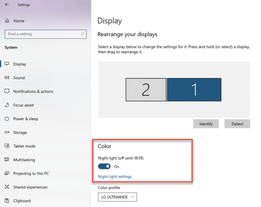 How to Enable, Disable and Setup Night Light Mode in Windows 10