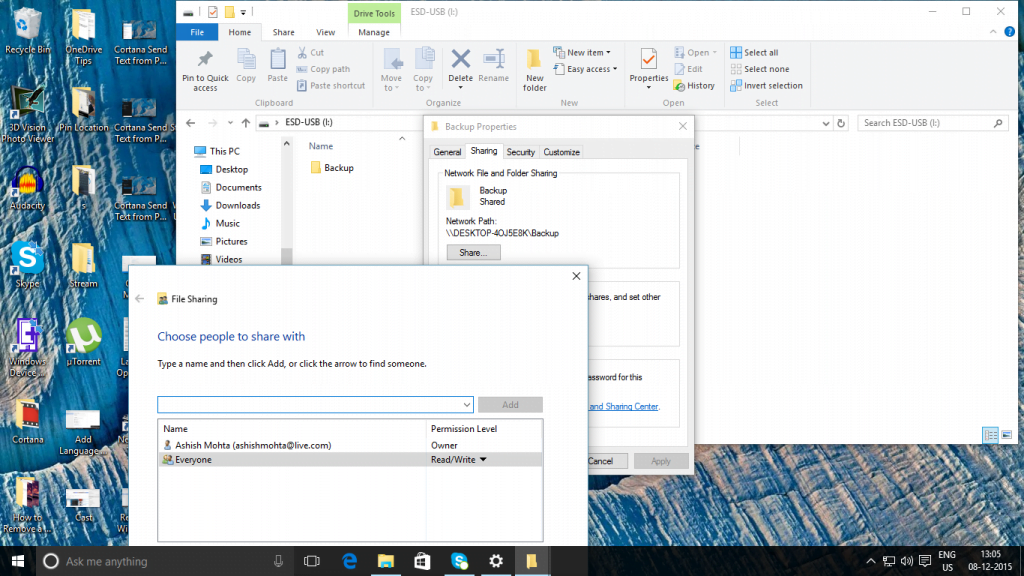 create a full backup of Windows 10 on a USB drive