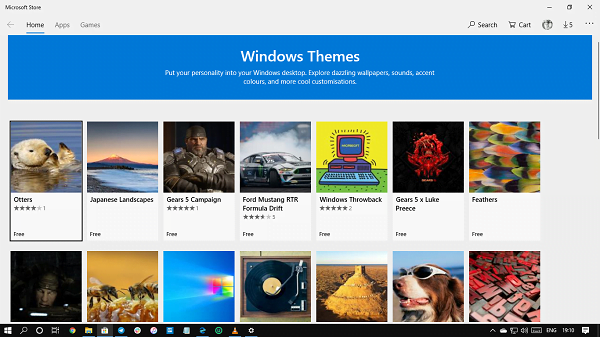 Create install themes windows