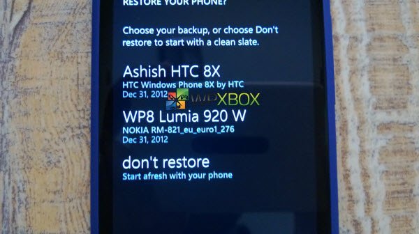 Windows Phone 8 Backup Multiple Instances