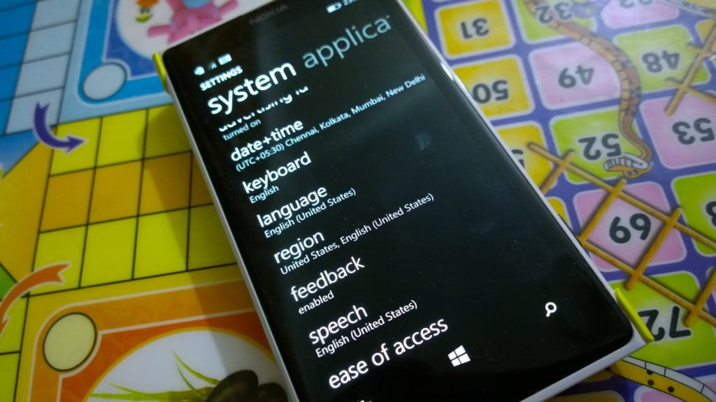 Windows Phone Language Settings