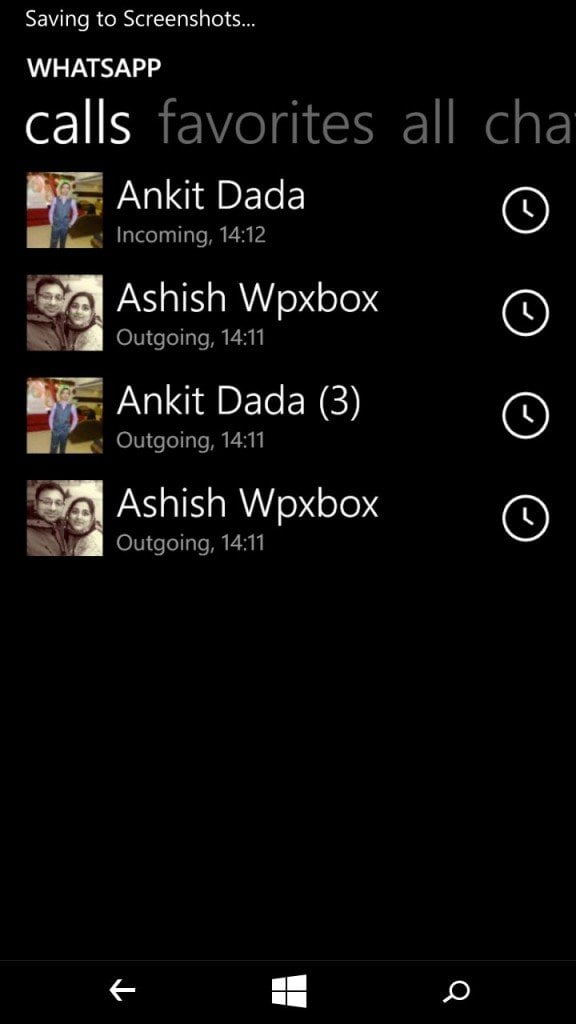 Windows Phone WhatsApp Call