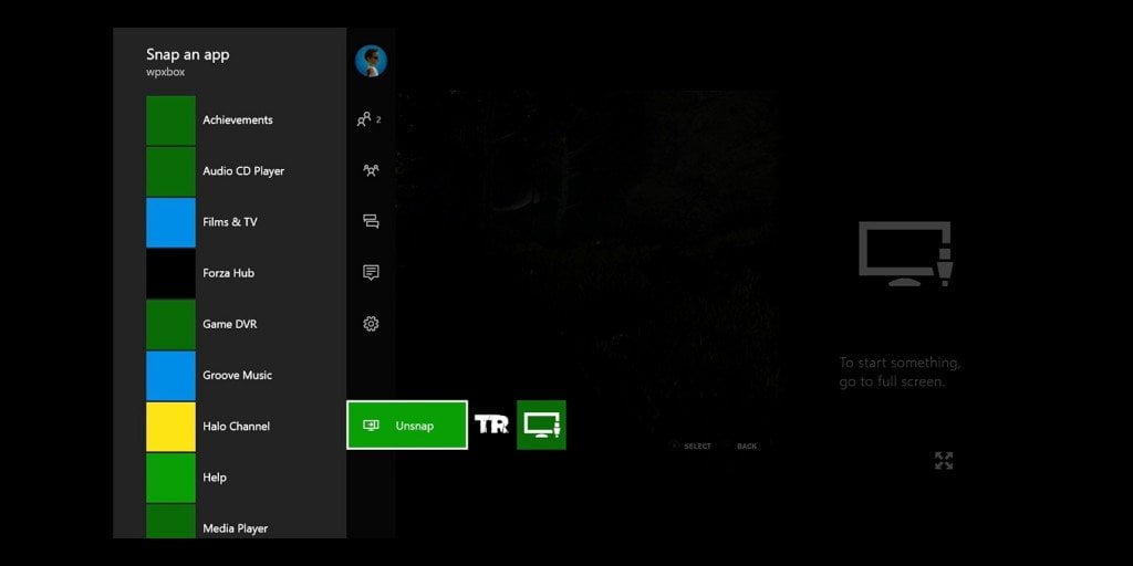 Xbox One Snap Apps