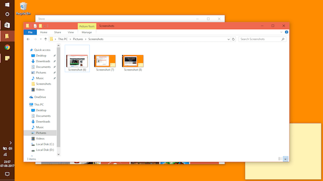 Autosave Screenshots in Windows 10