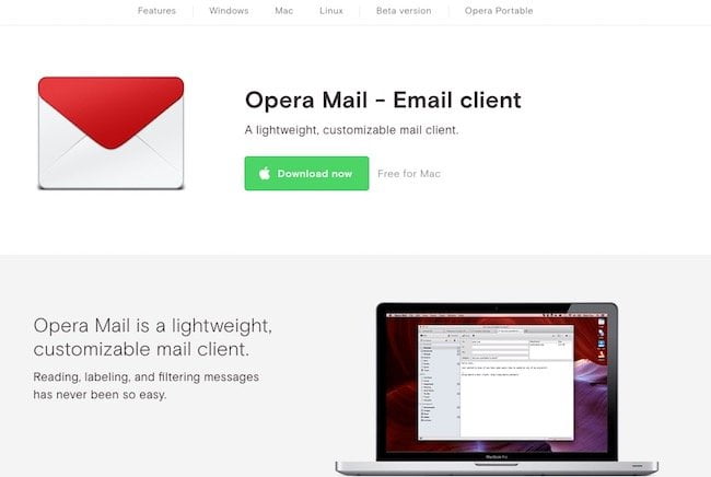 opera mail for mac review