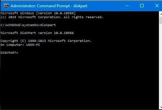 Diskpart to delete partition