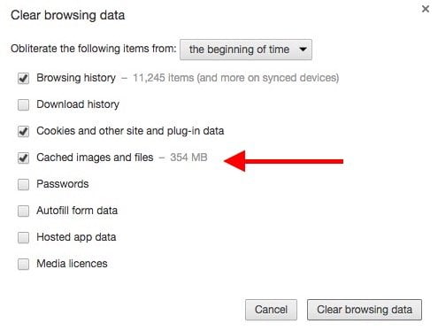 Clear Chrome Storage
