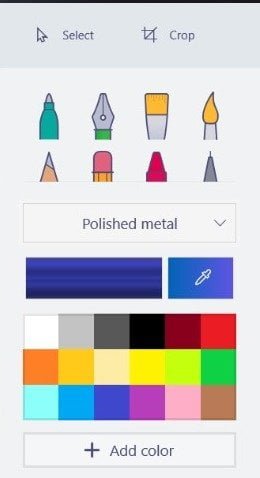 Paint 3D tools