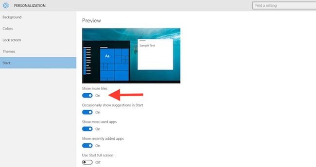 windows10-start-screen-customization